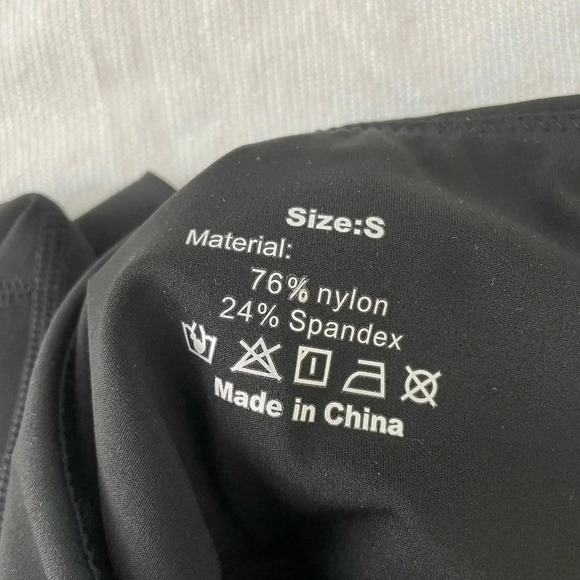 Tie black leggings S - Picture 2 of 2